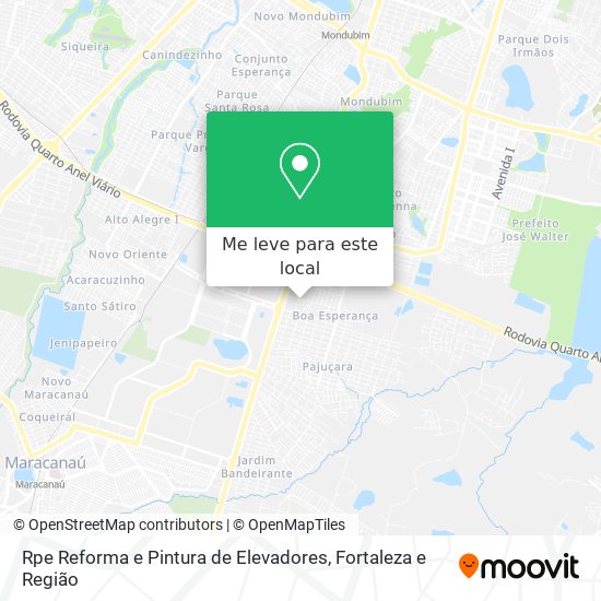 Rpe Reforma e Pintura de Elevadores mapa