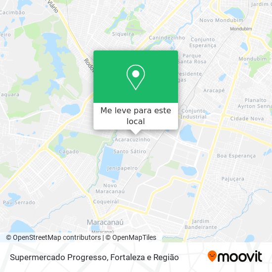 Supermercado Progresso mapa