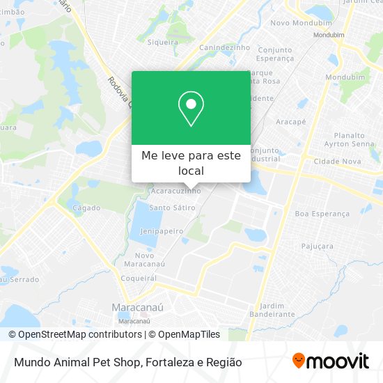 Mundo Animal Pet Shop mapa