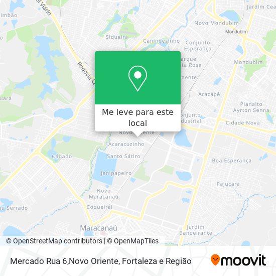 Mercado Rua 6,Novo Oriente mapa