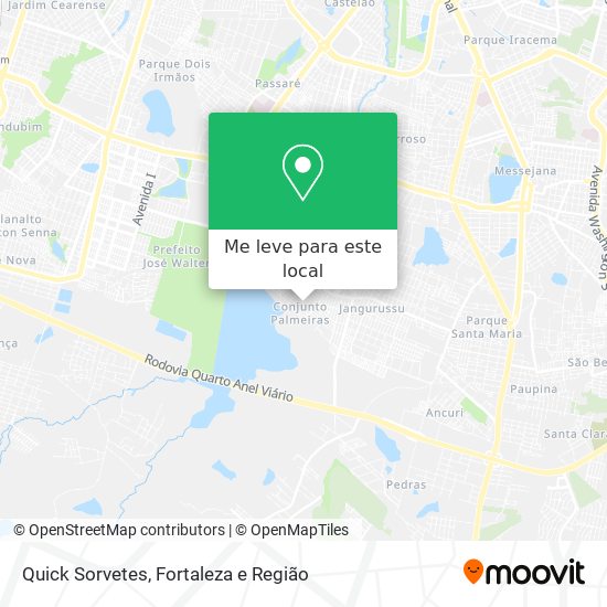Quick Sorvetes mapa