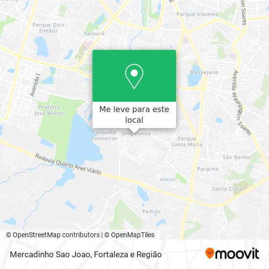 Mercadinho Sao Joao mapa