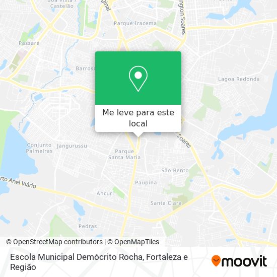 Escola Municipal Demócrito Rocha mapa