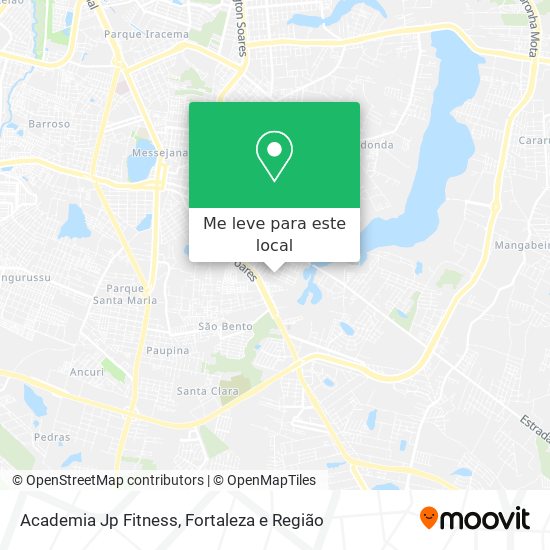Academia Jp Fitness mapa