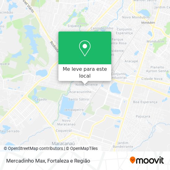 Mercadinho Max mapa