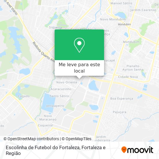 Escolinha de Futebol do Fortaleza mapa