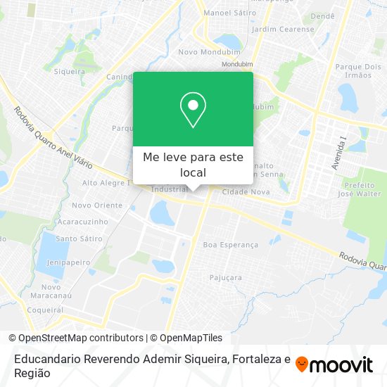 Educandario Reverendo Ademir Siqueira mapa