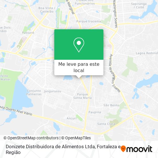 Donizete Distribuidora de Alimentos Ltda mapa