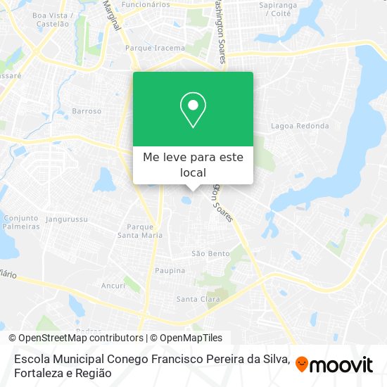 Escola Municipal Conego Francisco Pereira da Silva mapa