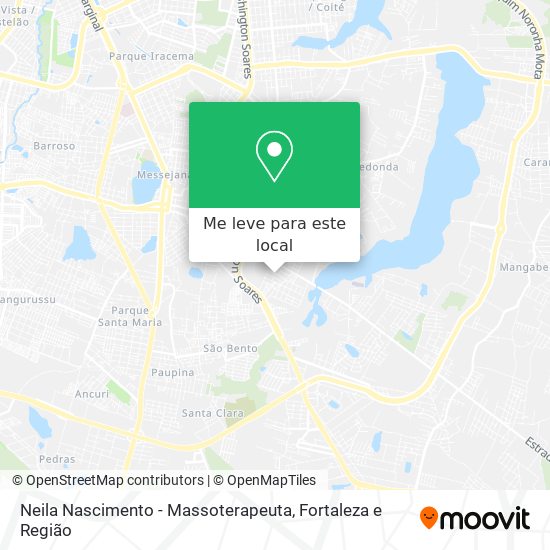 Neila Nascimento - Massoterapeuta mapa
