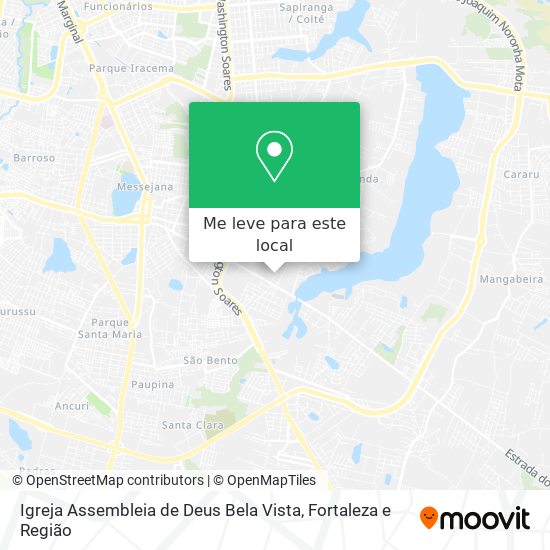 Igreja Assembleia de Deus Bela Vista mapa