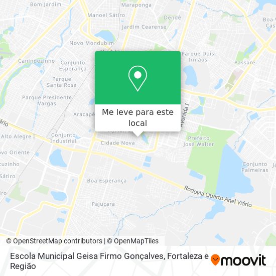 Escola Municipal Geisa Firmo Gonçalves mapa
