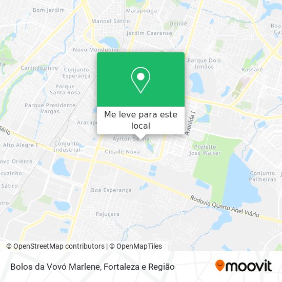 Bolos da Vovó Marlene mapa