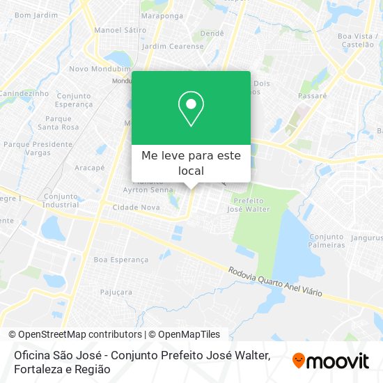 Oficina São José - Conjunto Prefeito José Walter mapa