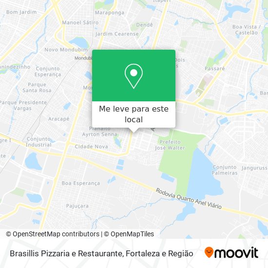 Brasillis Pizzaria e Restaurante mapa