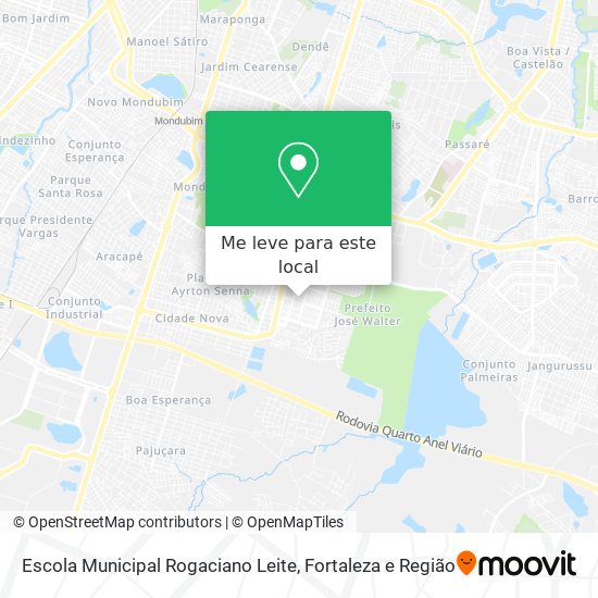 Escola Municipal Rogaciano Leite mapa