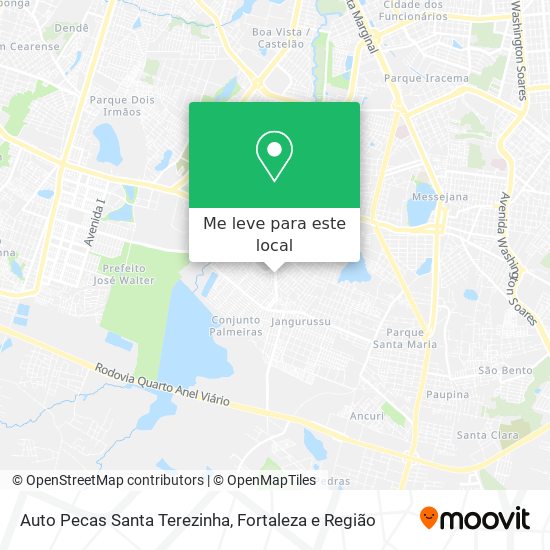 Auto Pecas Santa Terezinha mapa