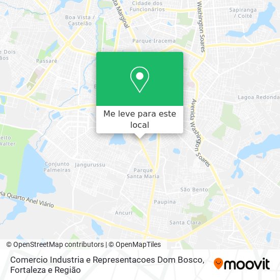 Comercio Industria e Representacoes Dom Bosco mapa