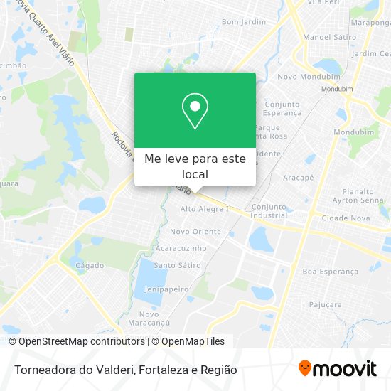 Torneadora do Valderi mapa
