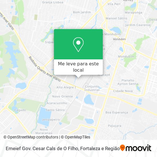 Emeief Gov. Cesar Cals de O Filho mapa