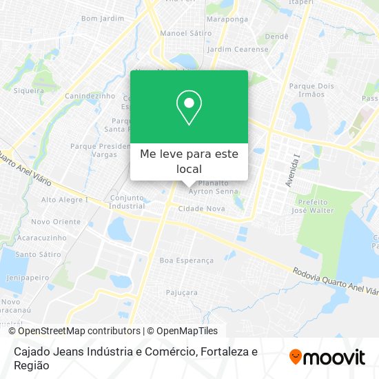 Cajado Jeans Indústria e Comércio mapa