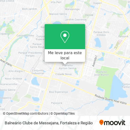 Balneário Clube de Messejana mapa