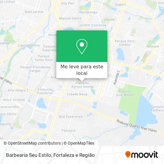 Barbearia Seu Estilo mapa