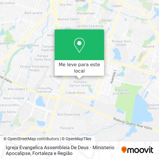 Igreja Evangelica Assembleia De Deus - Ministerio Apocalipse mapa