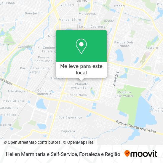 Hellen Marmitaria e Self-Service mapa