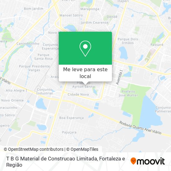 T B G Material de Construcao Limitada mapa