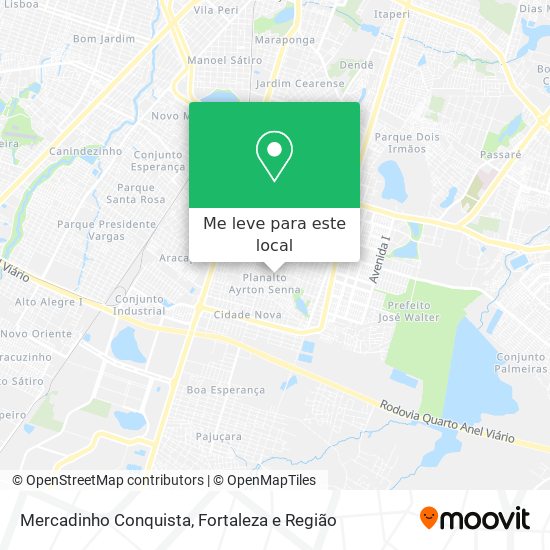 Mercadinho Conquista mapa