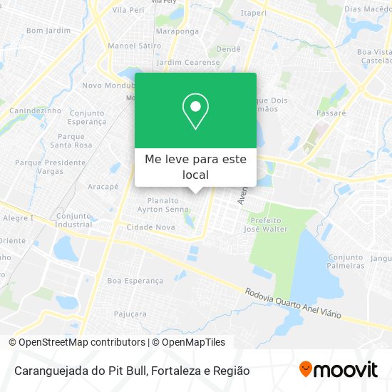 Caranguejada do Pit Bull mapa