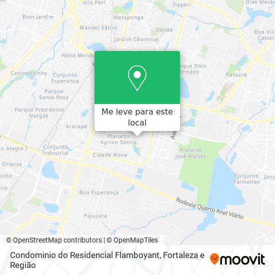 Condominio do Residencial Flamboyant mapa