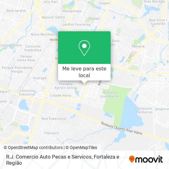 R.J. Comercio Auto Pecas e Servicos mapa