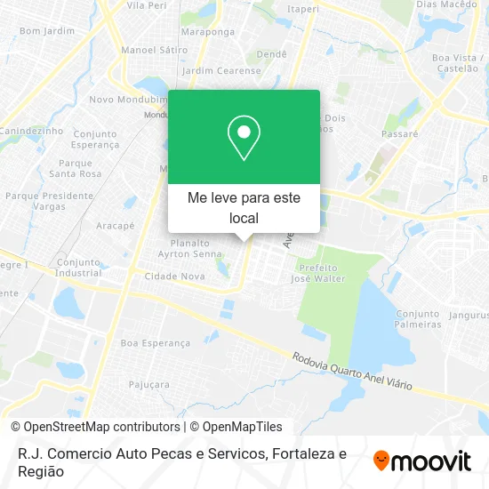 R.J. Comercio Auto Pecas e Servicos mapa