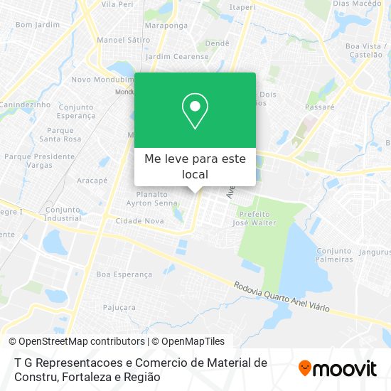 T G Representacoes e Comercio de Material de Constru mapa