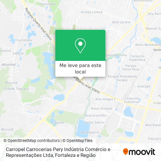 Carropel Carrocerias Pery Indústria Comércio e Representações Ltda mapa