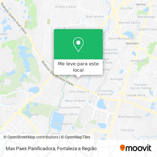 Max Paes Panificadora mapa