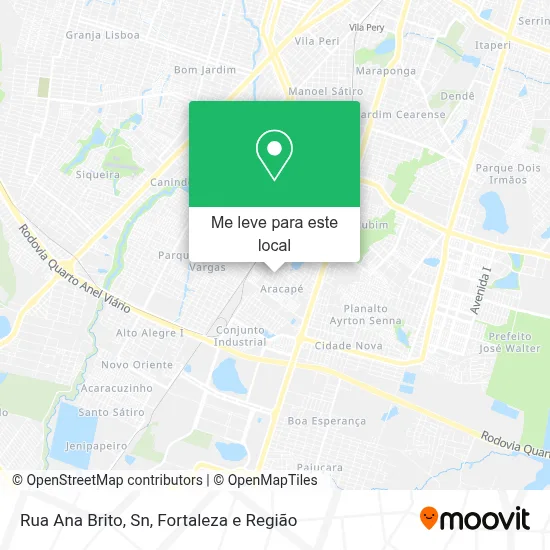 Rua Ana Brito, Sn mapa