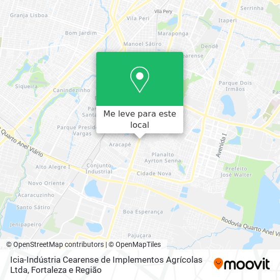 Icia-Indústria Cearense de Implementos Agrícolas Ltda mapa