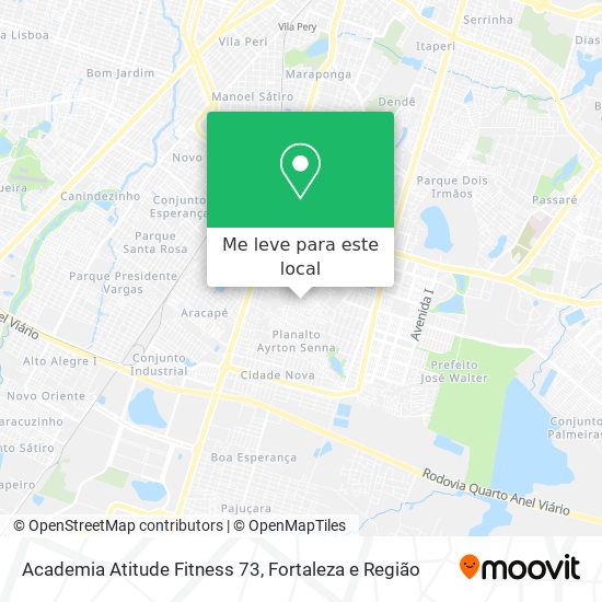 Academia Atitude Fitness 73 mapa