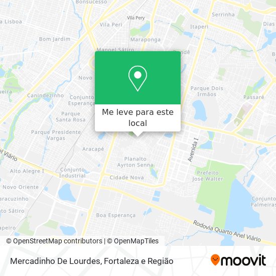 Mercadinho De Lourdes mapa