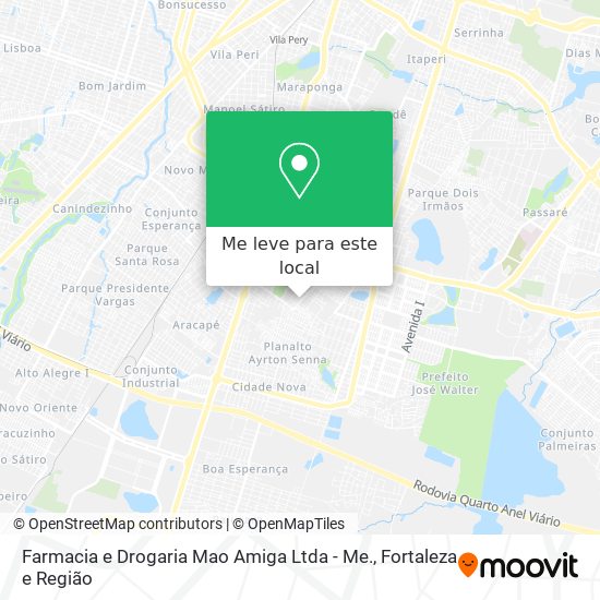 Farmacia e Drogaria Mao Amiga Ltda - Me. mapa