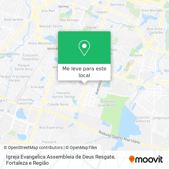 Igreja Evangelica Assembleia de Deus Resgate mapa