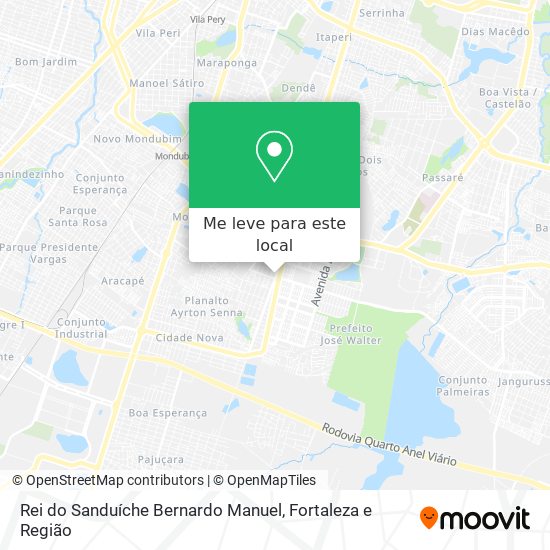 Rei do Sanduíche Bernardo Manuel mapa