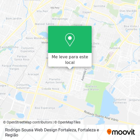 Rodrigo Sousa Web Design Fortaleza mapa