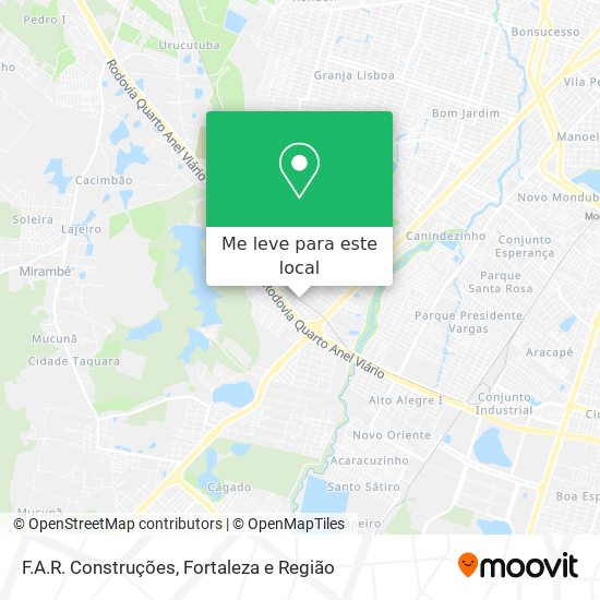 F.A.R. Construções mapa