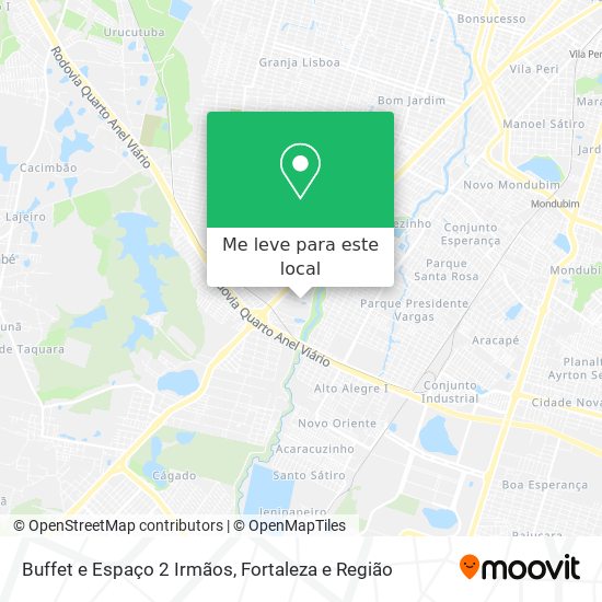 Buffet e Espaço 2 Irmãos mapa