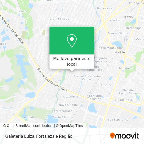 Galeteria Luiza mapa
