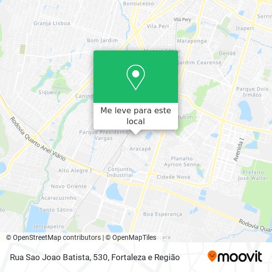 Rua Sao Joao Batista, 530 mapa